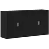 Vidaxl - Buffets 2 Pcs Chêne Noir 79 X 38 X 80 Cm Bois D'Ingénierie