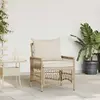 vidaXL Chaise de jardin Beige 60 x 70 x 78 cm Poly-Rattan