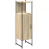 vidaXL Armoire Haute de Rangement  Chêne Clair Bois d'ingénierie