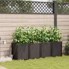 vidaXL Jardinières avec système d'irrigation 4 pcs Marron