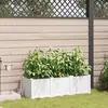 vidaXL Jardinières avec système d'irrigation d'eau 3 pièces Blanc