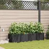 vidaXL Jardinières avec système d'irrigation 4 pcs Noir