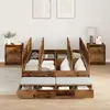 vidaXL Vidaxl Cadre De Lit En Bois Ancien 120x200 Cm