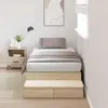 vidaXL Vidaxl Cadre De Lit De Rangement Chêne Sonoma Bois D'ingénierie