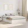 vidaXL Cadre De Lit De Rangement Vidaxl Blanc 150x200 Cm