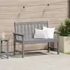 vidaXL Banc de jardin  gris clair 120 cm HDPE