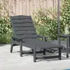 vidaXL Chaise Longue  Gris Clair 53x162x98.5 cm HDPE