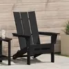 vidaXL Chaise Adirondack pliante  Noire 74,5x80,5x90 cm HDPE