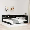 vidaXL Tête de lit de rangement Chêne noir 180 cm Bois d'ingénierie
