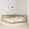 vidaXL Tête de lit de rangement Chêne sonoma 180 cm Bois d'ingénierie