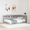 vidaXL Tête de lit de rangement Sonoma gris 120 cm Bois d'ingénierie