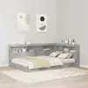 vidaXL Tête de lit de rangement Gris béton 120 cm Bois d'ingénierie