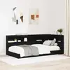 vidaXL Tête de lit de rangement Chêne noir 100 cm Melamine