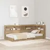vidaXL Tête de lit de rangement avec étagère chêne artisanal 100 cm