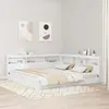 vidaXL Tête de lit de rangement Blanc 200 cm Bois d'ingénierie
