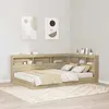 vidaXL Tête de lit de rangement Chêne sonoma 120 cm Bois d'ingénierie