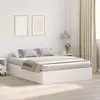vidaXL Cadre De Lit De Rangement Vidaxl Blanc 140x190 Cm
