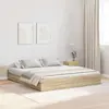 vidaXL Cadre de lit avec rangement Chêne sonoma 180 x 200 cm