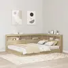 vidaXL Tête de lit de rangement Chêne sonoma 140 cm Bois d'ingénierie