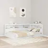 vidaXL Tête de lit de rangement Blanc 120 cm Bois d'ingénierie