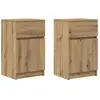 vidaXL Tables de chevet 2 pcs chêne artisanal 39x35x65 cm