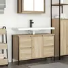vidaXL Meuble sous-vasque avec tiroirs chêne sonoma 90x34,5x60 cm