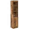 Vidaxl buffet haut 37,5x35x180 cm vieux bois bois d'ingénierie