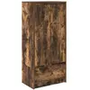 Vidaxl armoire avec tiroir chêne fumé 55,5x34x119,5 cm bois ingénierie