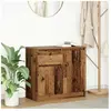 Vidaxl buffet avec tiroir vieux bois 71x35x65 cm bois d'ingénierie