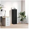Vidaxl buffet haut chêne noir 29,5x34x119,5 cm bois d'ingénierie