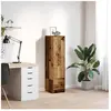 Vidaxl buffet haut 29,5x34x119,5 cm vieux bois bois d'ingénierie