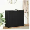 Vidaxl buffet chêne noir 85x34x76 cm bois d'ingénierie
