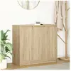 Vidaxl buffet chêne sonoma 85x34x76 cm bois d'ingénierie