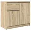 Vidaxl buffet avec tiroir chêne sonoma 71x35x65 cm bois d'ingénierie