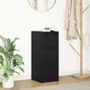Vidaxl buffet chêne noir 29,5x34x76 cm bois d'ingénierie