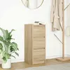 Vidaxl buffet chêne sonoma 29,5x34x76 cm bois d'ingénierie