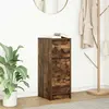 Vidaxl buffet chêne fumé 29,5x34x76 cm bois d'ingénierie