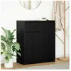Vidaxl buffet avec tiroir chêne noir 71x35x84 cm bois d'ingénierie