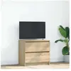 vidaXL Meuble TV chêne sonoma 60x35x54 cm bois d'ingénierie