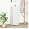 Vidaxl buffet avec tiroirs blanc 37,5x35x99 cm bois d'ingénierie