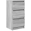 Vidaxl buffet sonoma gris 37,5x35x76 cm bois d'ingénierie