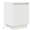 vidaXL VidaXL Table de chevet avec lumières LED blanc 38x34x50 cm