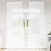 vidaXL Rideaux avec des rideaux 2 pcs Blanc 140 x 225 cm Polyester