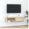 vidaXL Meuble TV chêne sonoma 100x31x25,5 cm bois d'ingénierie