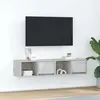 vidaXL Meubles TV 2 pcs gris béton 60x31x25,5 cm bois d'ingénierie