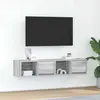 vidaXL Meubles TV 2 pcs sonoma gris 60x31x25,5 cm bois d'ingénierie