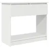 vidaXL Table console avec tiroirs blanc 85,5x38,5x74,5 cm