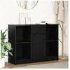 Vidaxl buffet avec tiroir chêne noir 101x35x76 cm bois d'ingénierie