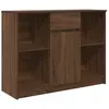 Vidaxl buffet avec tiroir chêne brun 101x35x76 cm bois d'ingénierie