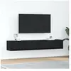 vidaXL Meuble TV 2 pcs chêne noir 80x31x25,5 cm bois d'ingénierie